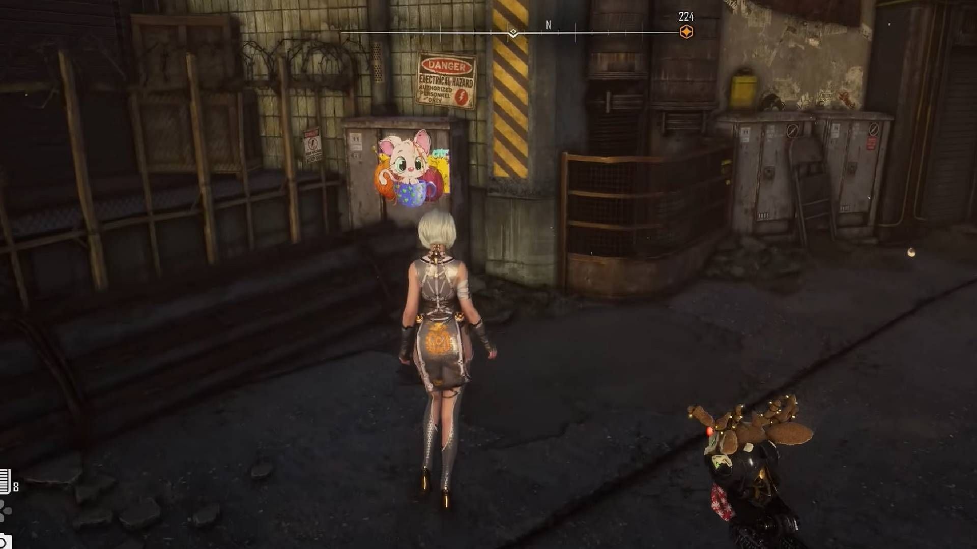 Joyful Cat location from Cat Photo Exhibition quest (Image via Shift Up || YouTube@Darkhowl Gaming)